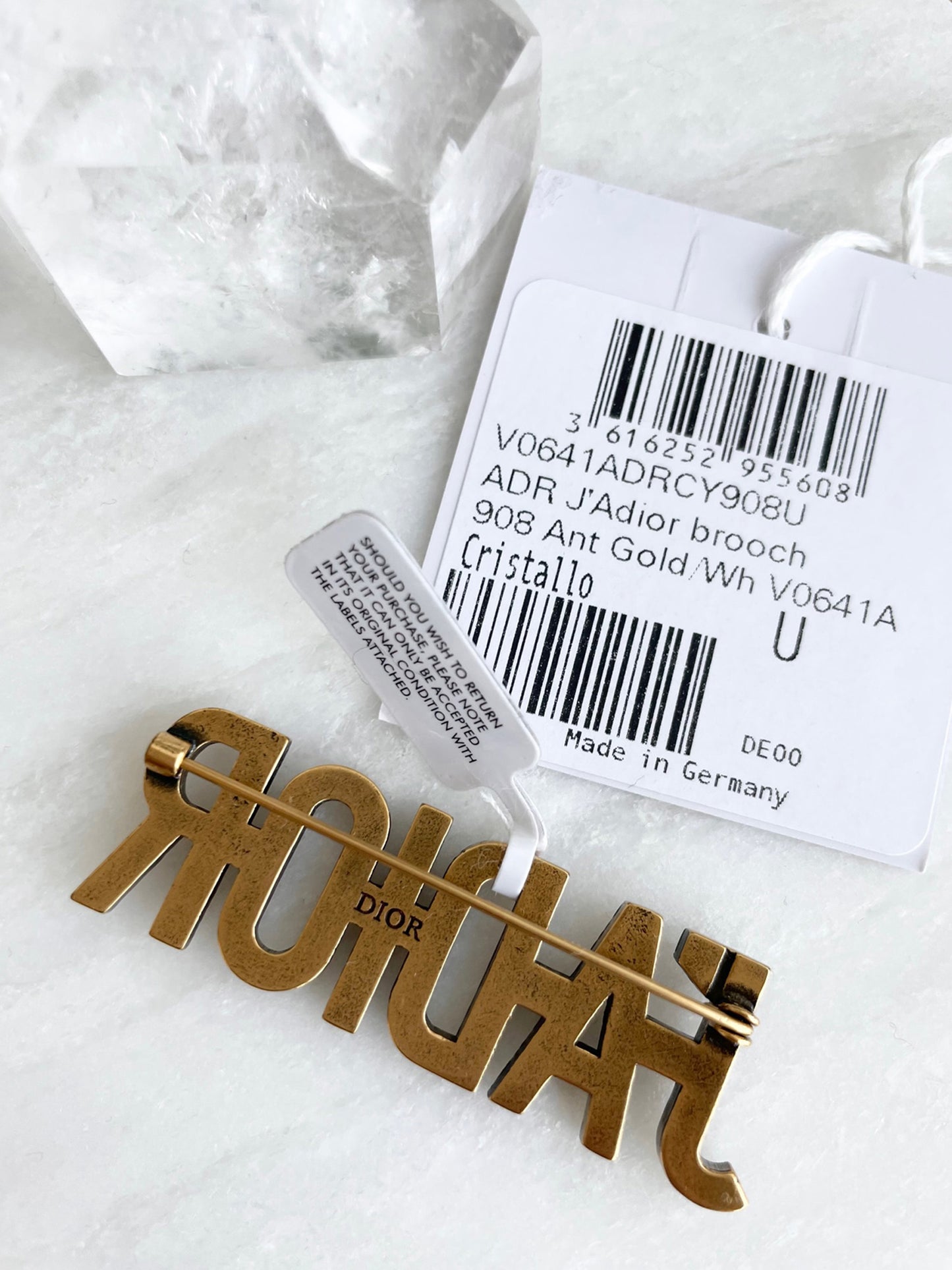 j’adior sparkling brooch
