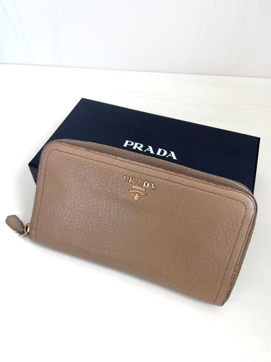 Prada Beige Large Wallet