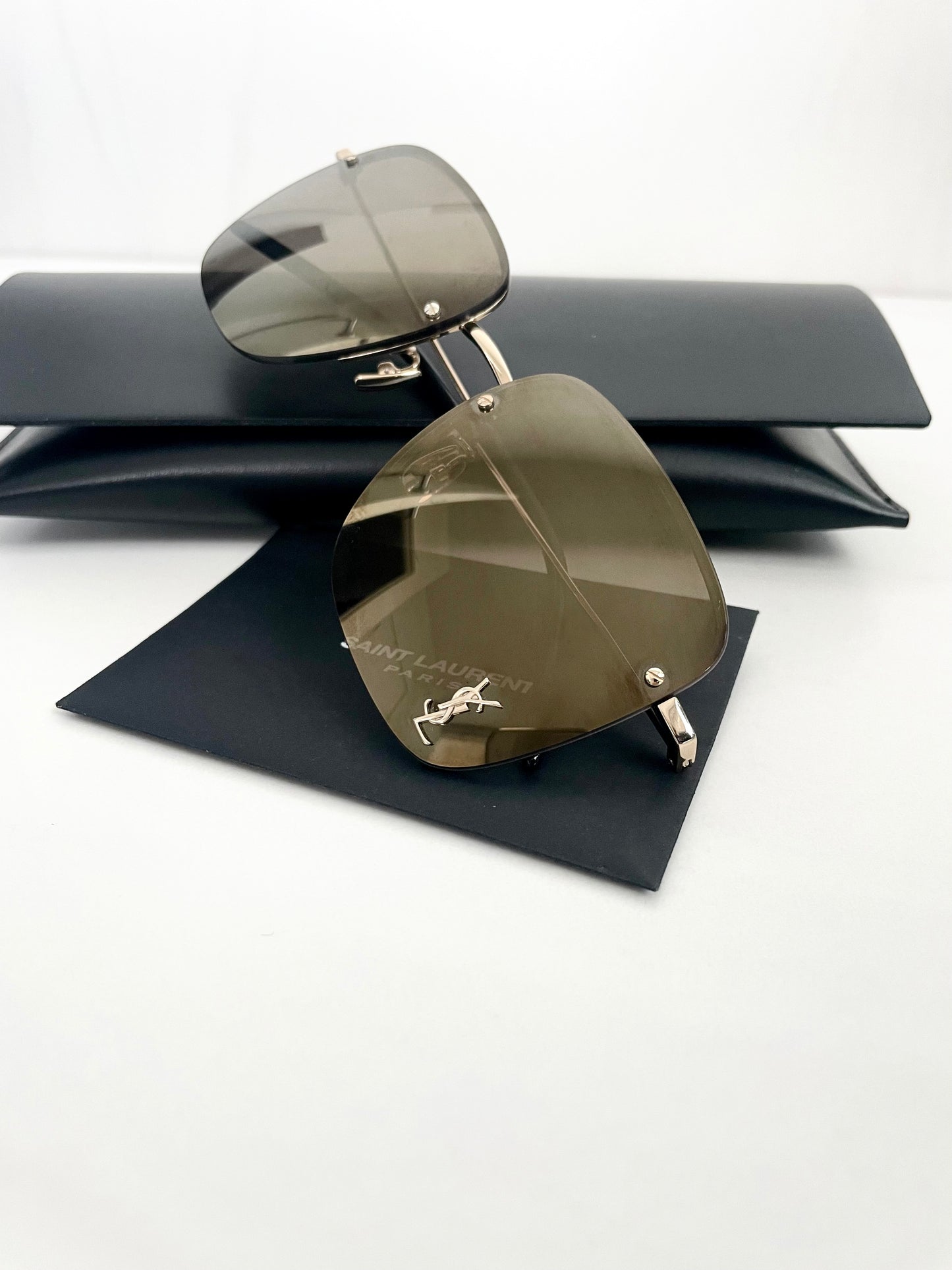 SAINT LAURENT wire-frame sunglasses