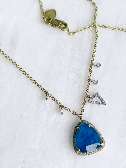 Miera T 14k gold & Diamonds Apetite necklace