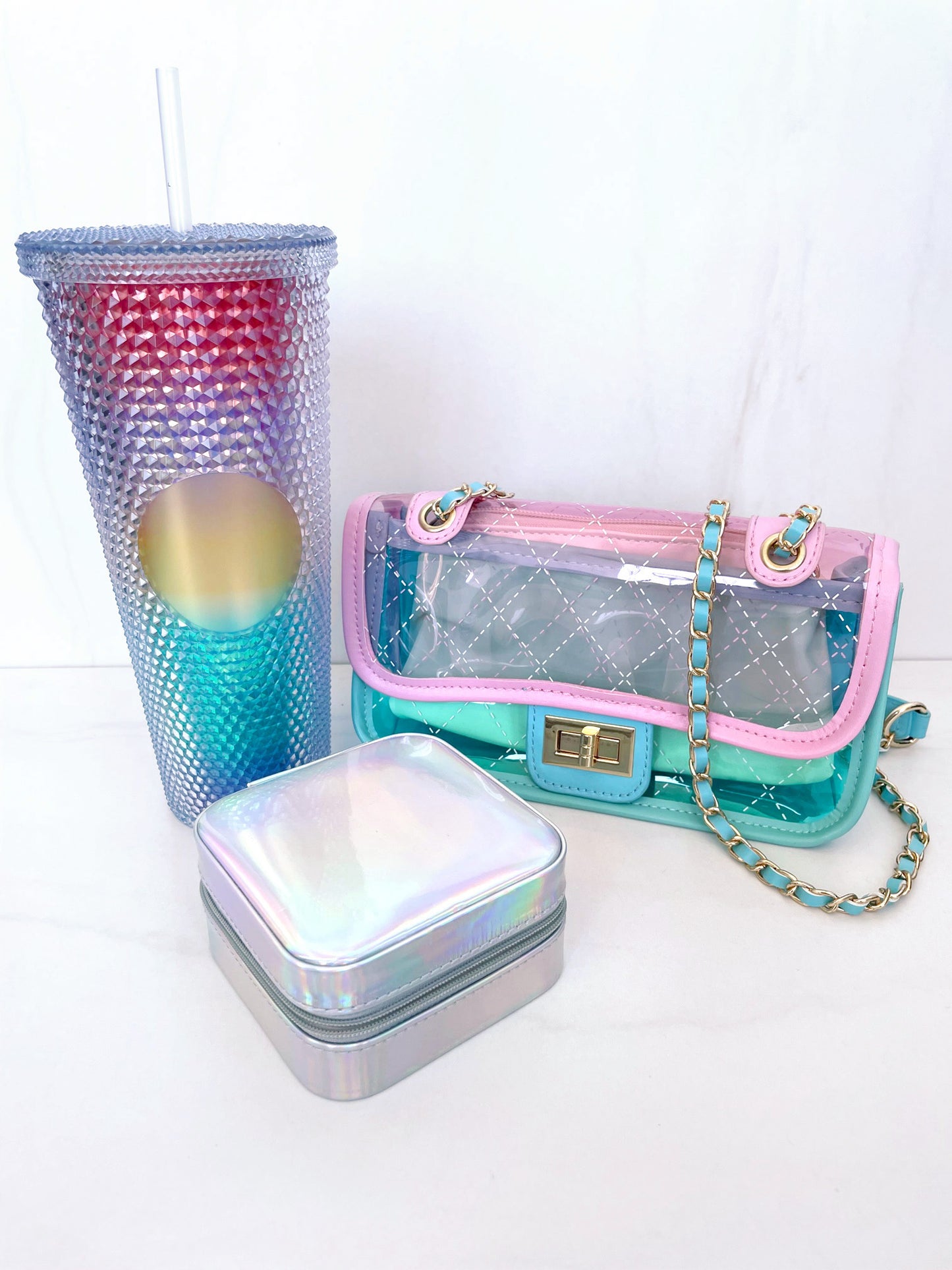 'Pretty Extra' Rainbow set! By Bougie x Broke