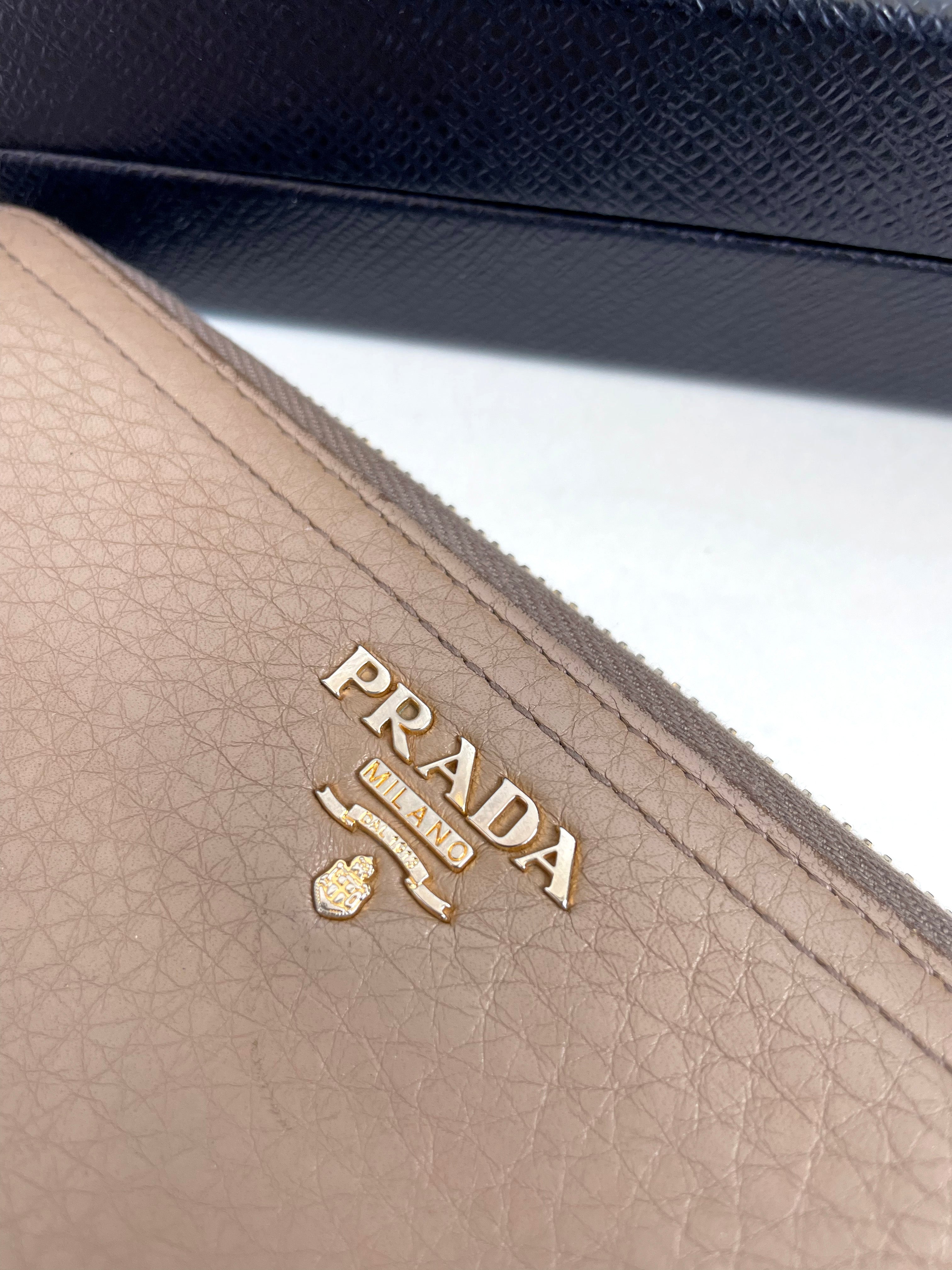 Prada large outlet wallet