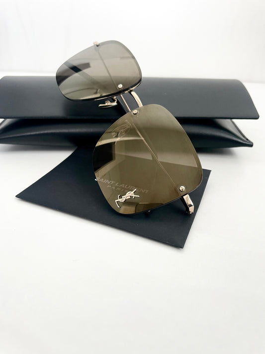 SAINT LAURENT wire-frame sunglasses